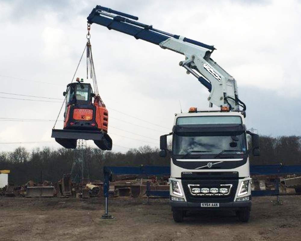 Autokran im Einsatz in Zürich
